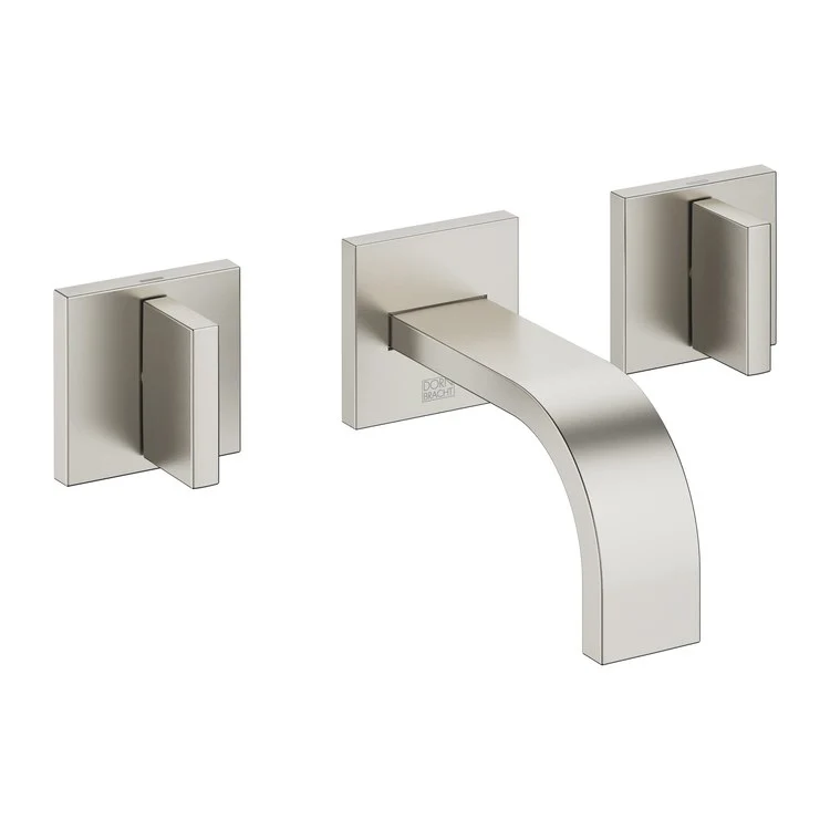Lavatory Faucet MEM Mixer Wall Mount 2 Lever ADA Brushed Champagne 1.2 Gallons per Minute Less Drain 3 Hole - Frankwebs