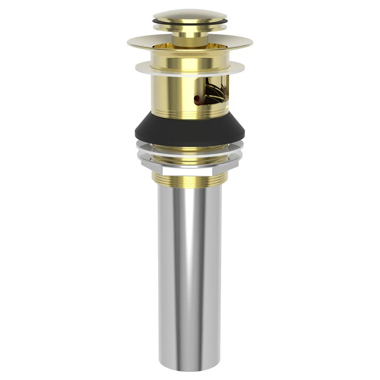Push Drain Lavatory Drain Aged Brass Brass for 1-5/8IN to 1-3/4IN Openings - Frankwebs