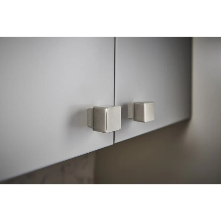 Knob Sanctuary Linear Square Ash Gray Zinc Alloy 3/4 Inch - Frankwebs