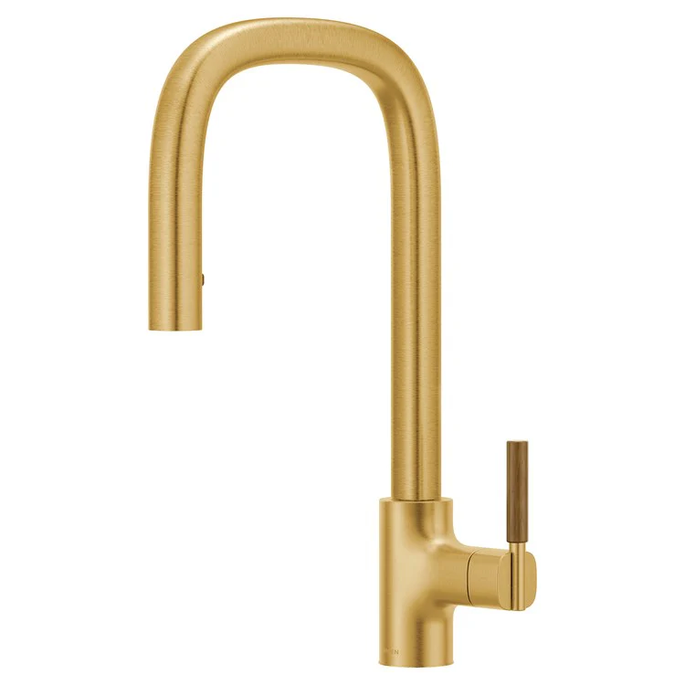 Kitchen Faucet Tenon 1 Lever ADA Brushed Gold High Arc 1 Hole 1.5 Gallons per Minute - Frankwebs