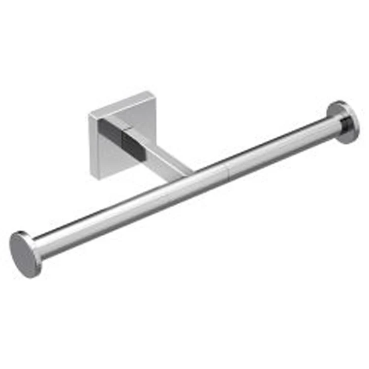 Toilet Paper Holder Triva Double Post Matte Black Zinc/Stainless Steel 10-11/16 Inch 3-15/16 Inch Concealed Screw - Frankwebs