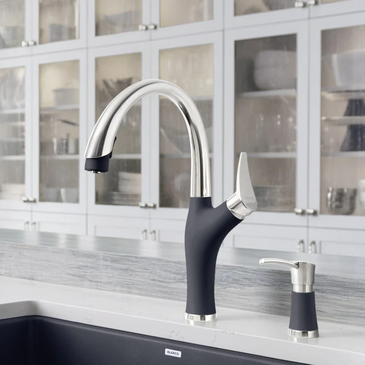 Artona Single Handle Pull Down Kitchen Faucet 1.5 GPM - Frankwebs