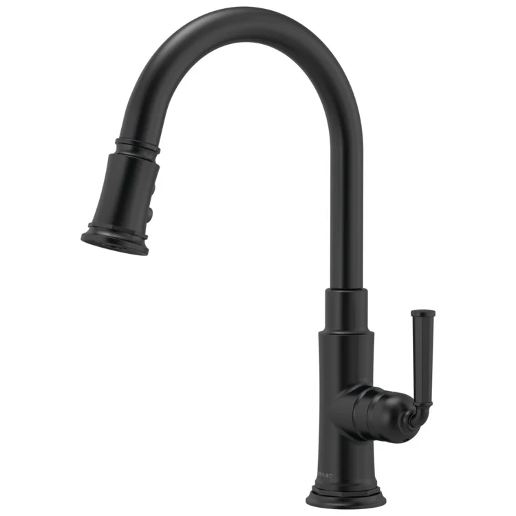 Kitchen Faucet Rook 1 Lever ADA Brilliance Polished Nickel Pull Down 2 Function Handspray 1.8 Gallons per Minute - Frankwebs