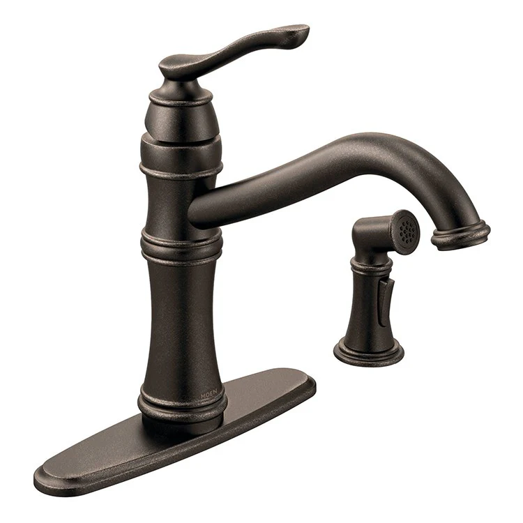 Belfield Single Handle High-Arc Kitchen Faucet with Sprayer - Frankwebs