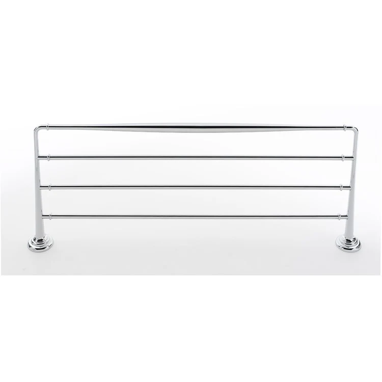 Towel Rack Charlie's Bath Unlacquered Brass 24 Inch Brass 10-5/16 Inch Concealed Wall Mount - Frankwebs