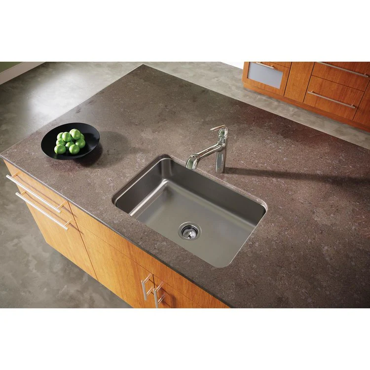 Kitchen Sink Dayton 26.5 x 18.5 Inch Single Bowl Radiant Satin Undermount - Frankwebs
