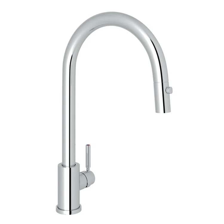 Kitchen Faucet Holborn 1 Lever English Gold Dual Spray Pull Down C-Spout 1.75 Gallons per Minute - Frankwebs