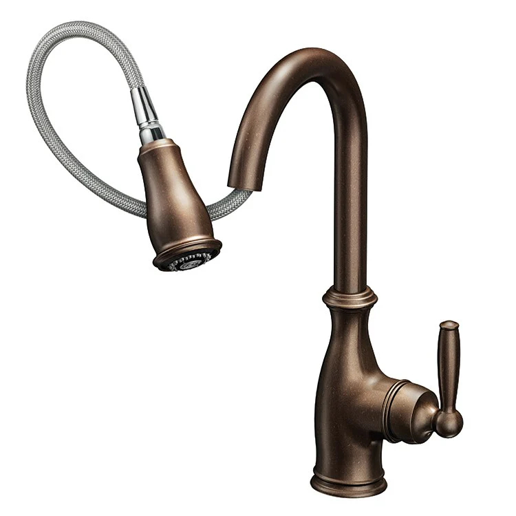 Brantford Single Handle Pull Down Kitchen Faucet - Frankwebs