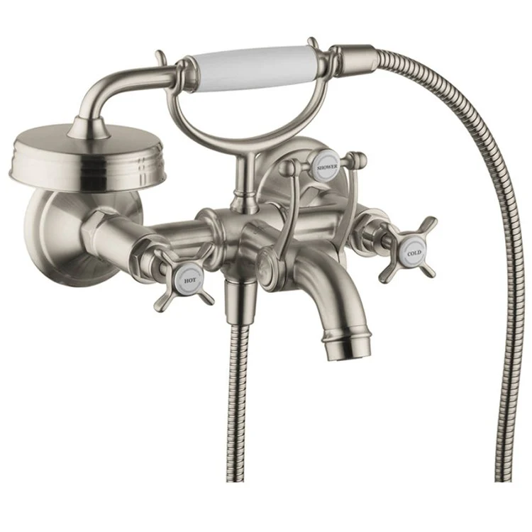 Montreux Two Handle Wall-Mount Tub Filler with Handshower - Frankwebs