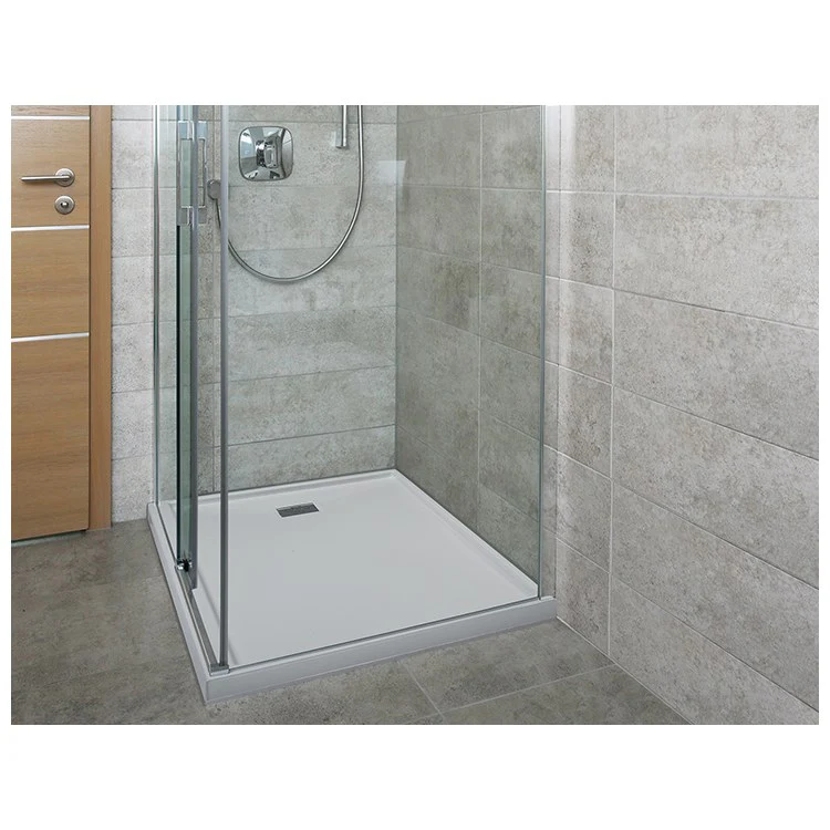 Shower Base Multiple Threshold Biscuit 60 x 32 Inch Acrylic Left Hand Drain - Frankwebs