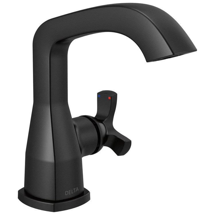 Lavatory Faucet Stryke 1 Spoke ADA WaterSense Matte Black 1.2 Gallons per Minute Metal Pop-Up 1/3 Hole Diamond Seal - Frankwebs