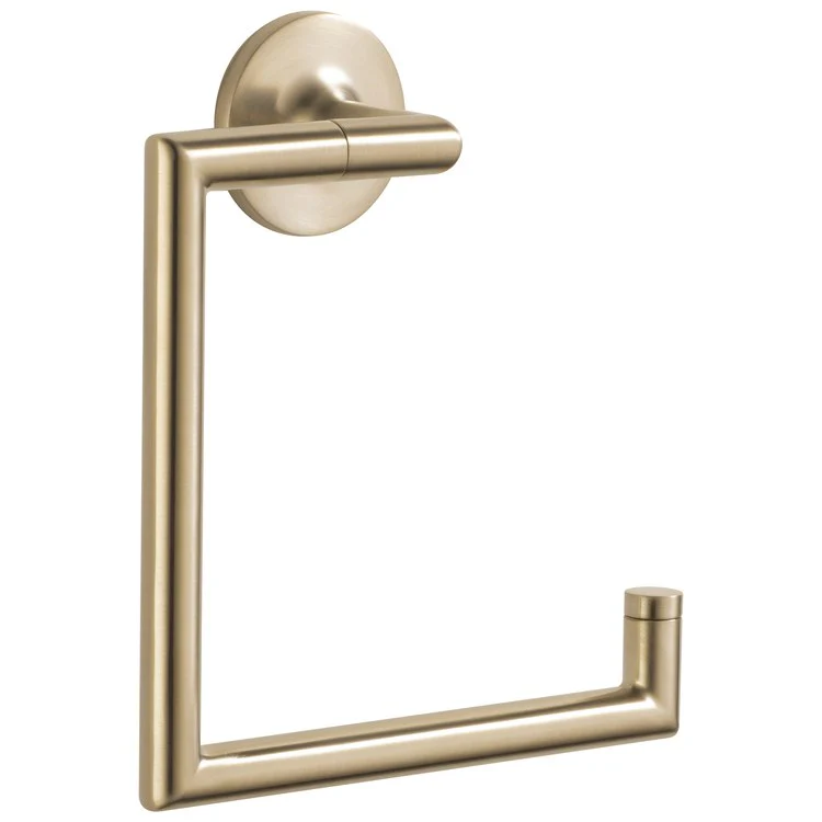 Towel Ring Odin 6-5/8 Inch Square Open Brilliance Luxe Gold Zinc 2-5/16 Inch - Frankwebs