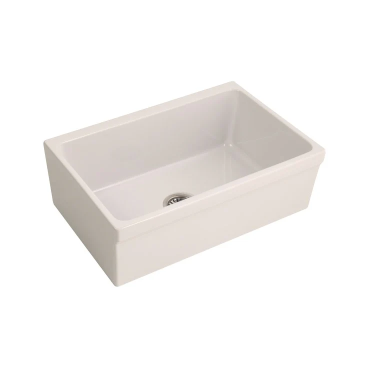 Kitchen Sink 29-5/8L x 19-3/4W Inch Single Bowl Gannon Farmer Bisque Rectangle - Frankwebs
