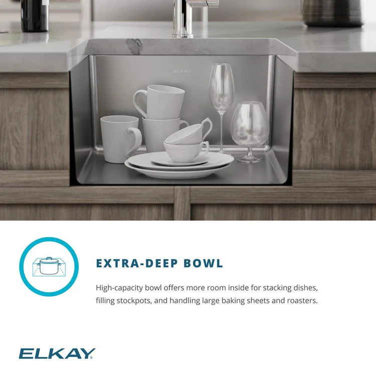 Kitchen Sink Crosstown 18.5 x 18.5 Inch Single Bowl Polished Satin Undermount - Frankwebs