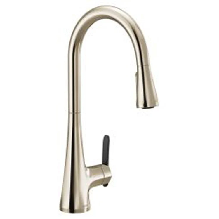 Kitchen Faucet Sinema 1 Lever ADA Polished Nickel Pull Down 1.5 Gallons per Minute - Frankwebs