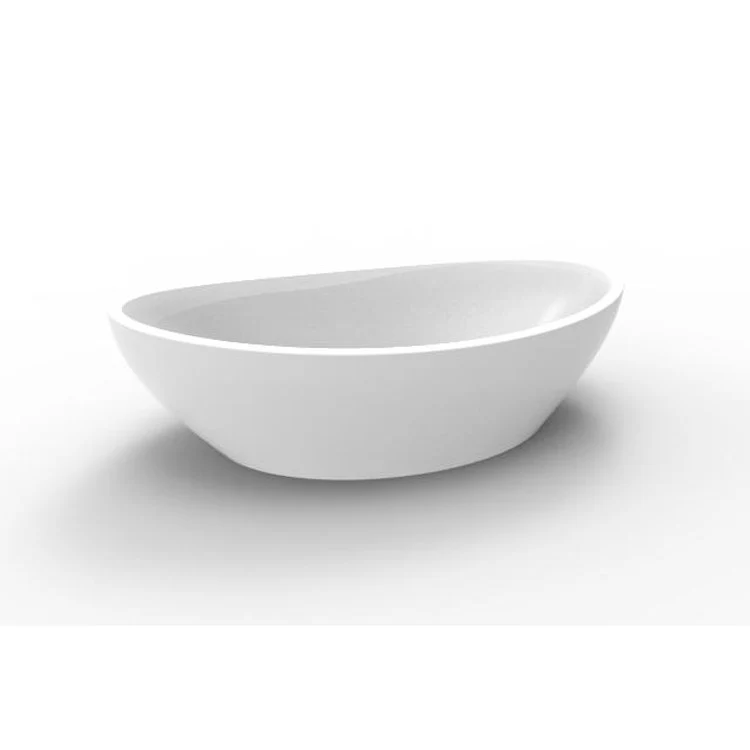 Vessel Arc Freestanding 22 x 14 Inch White Hydroluxe SS - Frankwebs