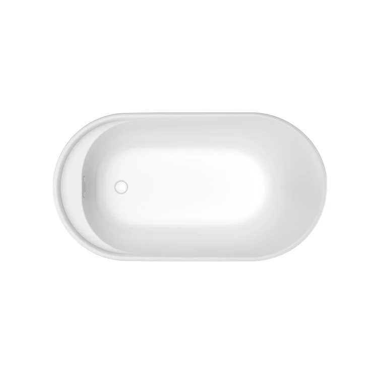 Freestanding Tub Finlay 58 x 32 x 27-3/4 Inch 2 Piece End Drain White Oval - Frankwebs