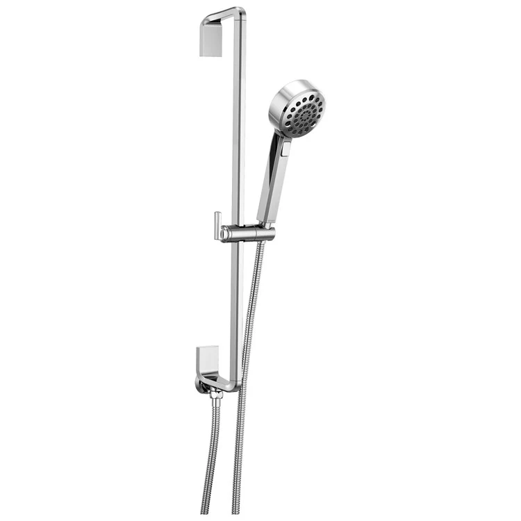 Handshower Set Levoir Brilliance Polished Nickel 4 Function WaterSense ADA 1.75 Gallons per Minute 27-11/16 Inch Slide Bar - Frankwebs