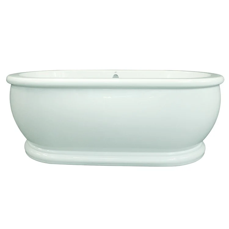 Air Tub Designer Collection Domingo Freestanding White Oval Acrylic 70 x 36 x 24 Inch - Frankwebs