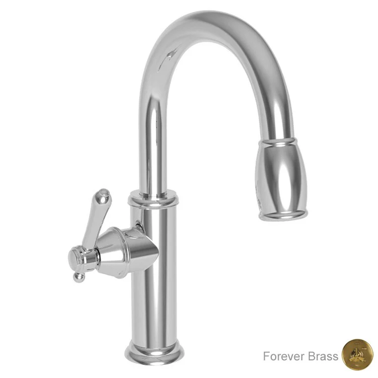 Chesterfield Single Handle Pull Down Bar/Prep Faucet - English Bronze - Frankwebs
