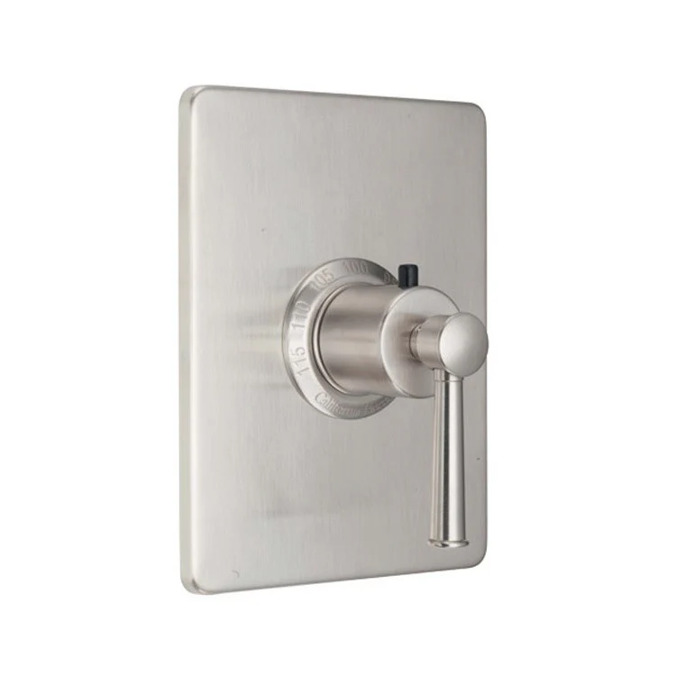 Thermostatic Trim Miramar Rectangular 3/4 Inch 1 Lever Polished Nickel ADA for Requires Rough Valve TH75-R Handle and Escutcheon Brass - Frankwebs