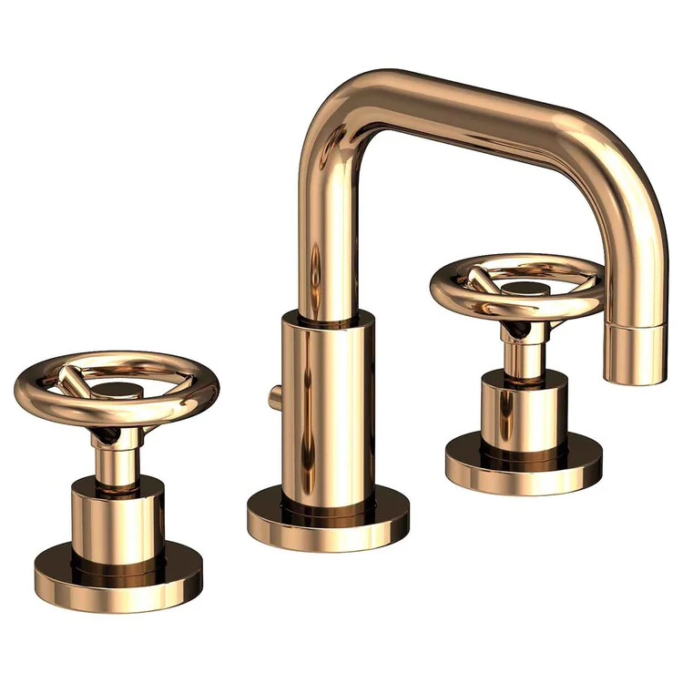 Lavatory Faucet Tyler Widespread 8 to 20 Inch Spread 2 Wheel Matte White 1.2 Gallons per Minute Brass Spout Height 3-9/16 Inch - Frankwebs