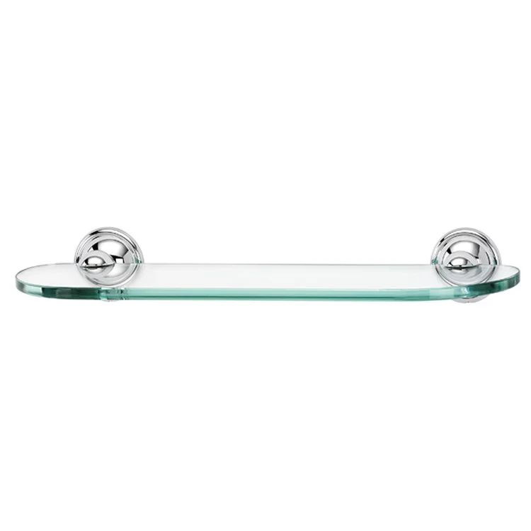 Shelf Yale Bath with Brackets Satin Nickel 18 Inch Brass/Glass - Frankwebs