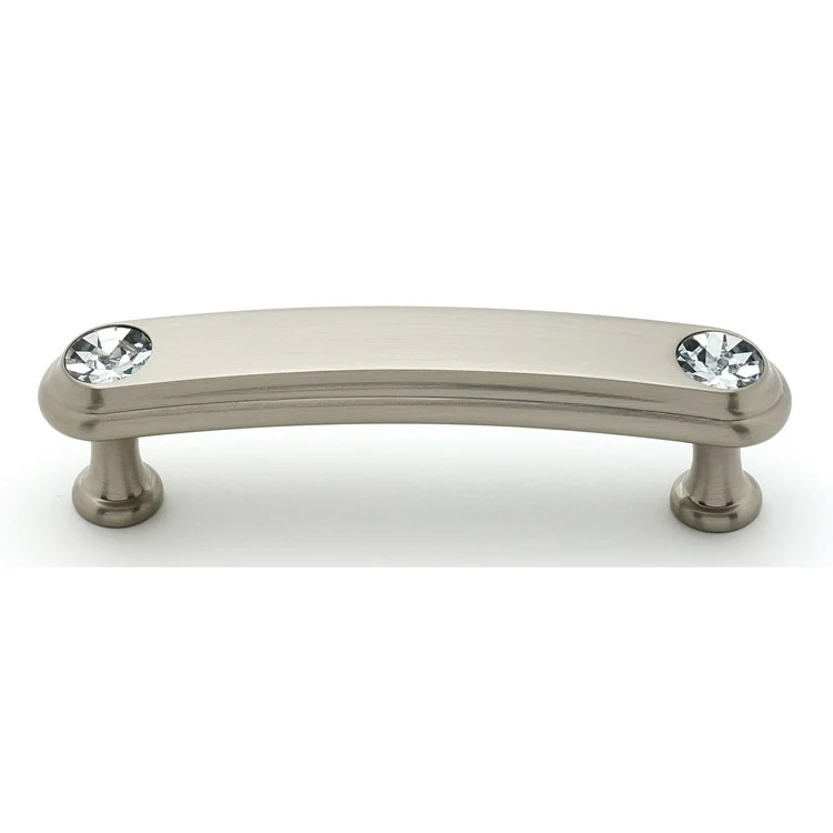 Pull Swarovski Crystal Round Crystal Handle Polished Antique Brass 3 Inch 3-3/4 Inch 1 Inch - Frankwebs