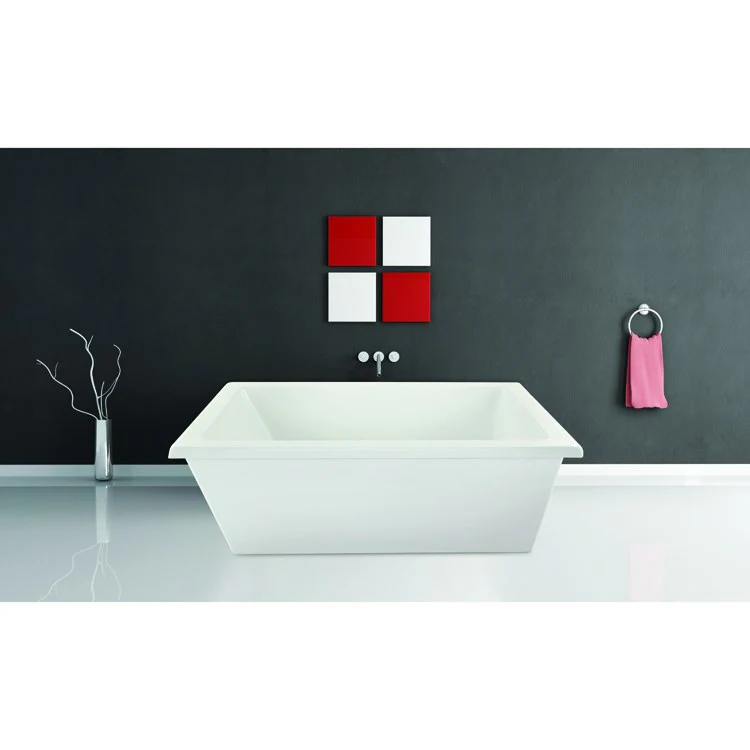 Soaking Tub Designer Collection Lexie 66 x 36 Inch Freestanding Tub Only End Bone Acrylic - Frankwebs