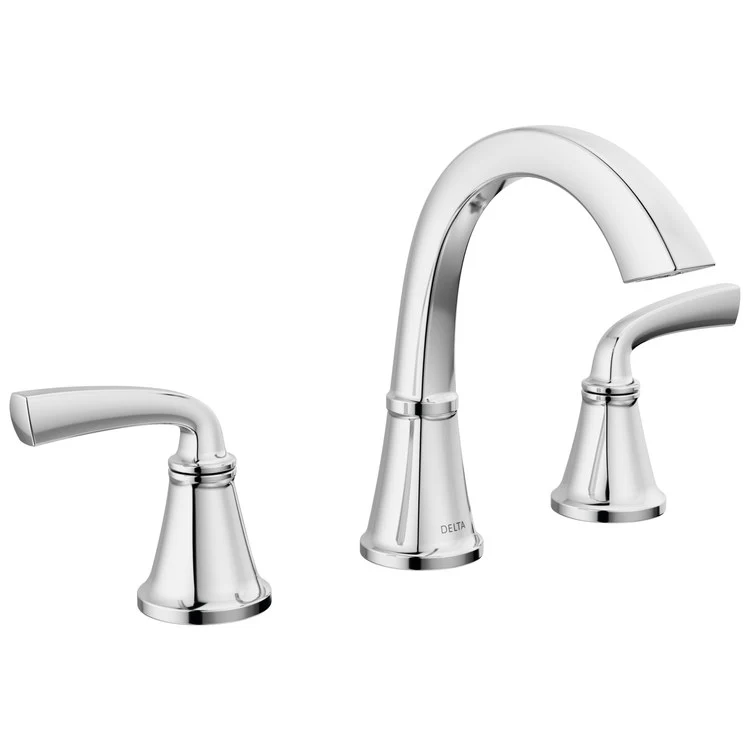 Lavatory Faucet Geist Widespread 6-16 Inch Spread 2 Lever ADA WaterSense Chrome 1.2 Gallons per Minute 6-13/16 Inch - Frankwebs