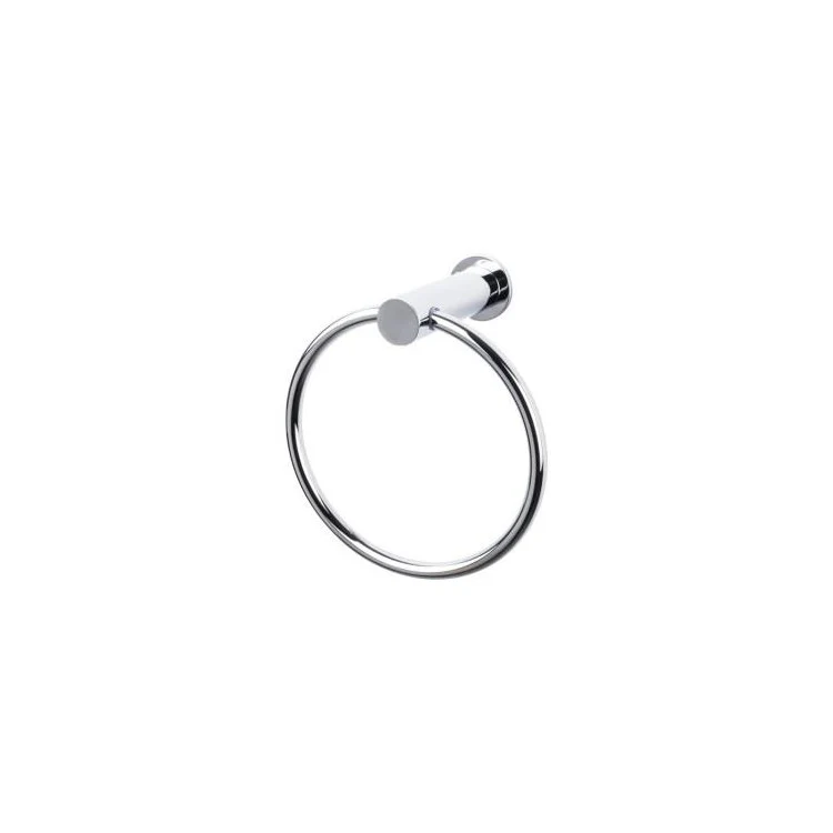 Towel Ring Hopewell 6-5/16 Inch Flat Black Zinc Alloy 3-5/8 Inch for Bath Hardware - Frankwebs