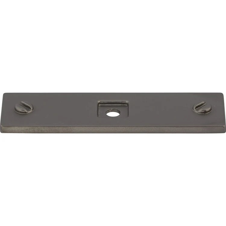 Backplate Barrington Channing 3 x 7/8 x 1/8 Inch Ash Gray Zinc Alloy TK741AG - Frankwebs