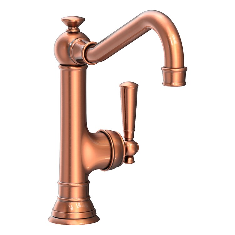 Kitchen Faucet Jacobean 1 Lever ADA Antique Copper Spout Height 7-2/3 Inch 1.8 Gallons per Minute - Frankwebs