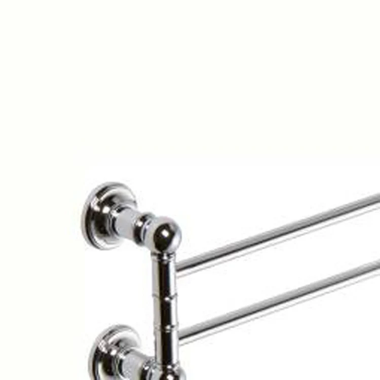 Towel Bar Columnar 13 Inch Double Swing Satin Nickel Brass Extension from Wall - Frankwebs