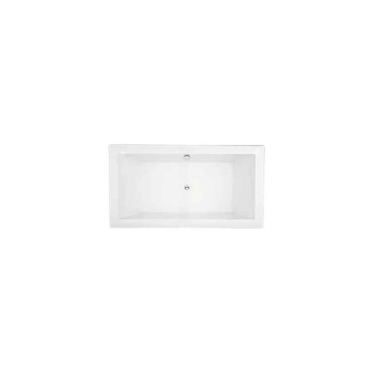 Soaking Tub Designer Collection Chagall 72 x 38 Inch Freestanding Tub Only Center Bone Acrylic - Frankwebs