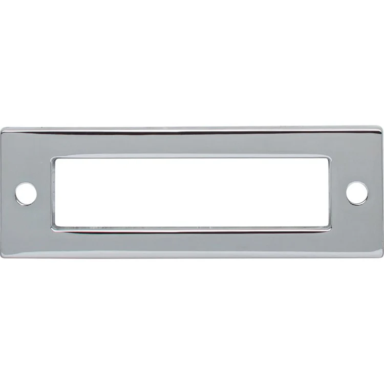 Pull Backplate Lynwood Hollin Rectangle Polished Chrome 3 Inch 1 Hole Zinc Alloy - Frankwebs