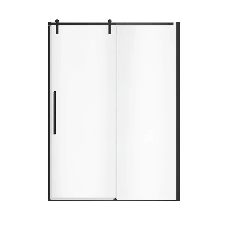 Return Panel Nebula Tempered Glass 58-1/2 x 78-3/4 Inch Matte Black - Frankwebs