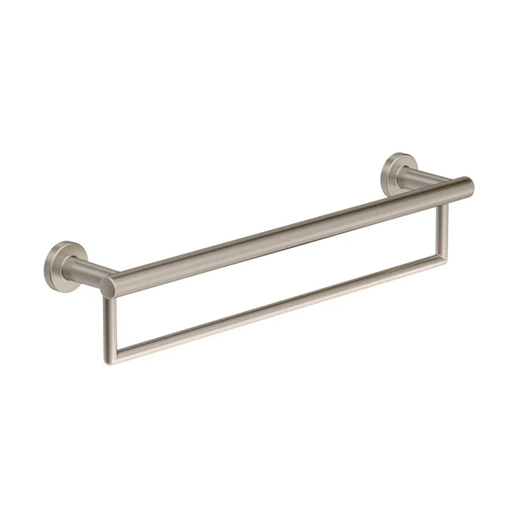 Towel Bar Dia 24 Inch Single Polished Chrome Stainless Steel 5-7/16 Inch ADA - Frankwebs