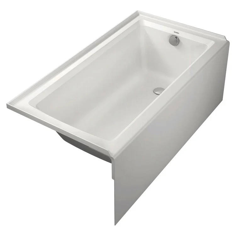 Soaking Tub Architec 60 x 32 Inch Alcove Right Drain White ADA Acrylic Above Floor - Frankwebs