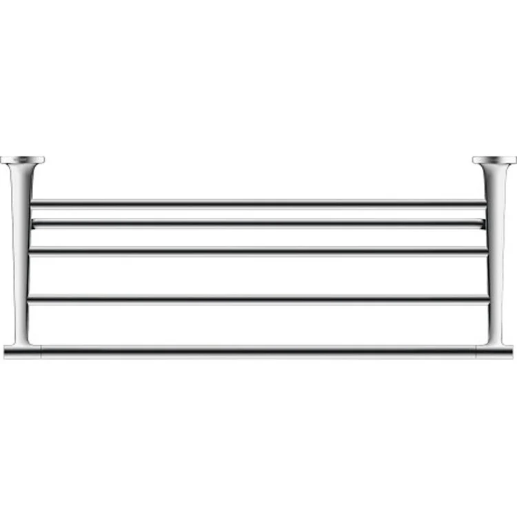 Towel Shelf Starck T Black Matte 9-1/8 Inch 24 Inch - Frankwebs