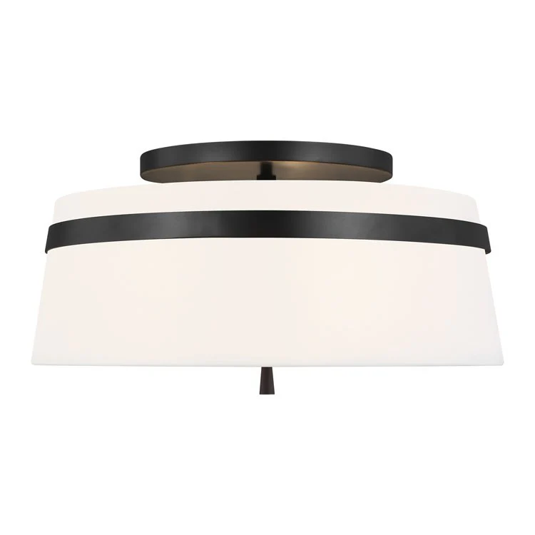 Cordtlandt Three-Light Large Flush Mount Ceiling Fixture by Alexa Hampton - Frankwebs