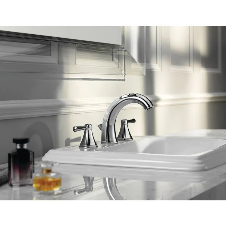 Silas Two Handle Widespread Bathroom Faucet with Drain - Frankwebs