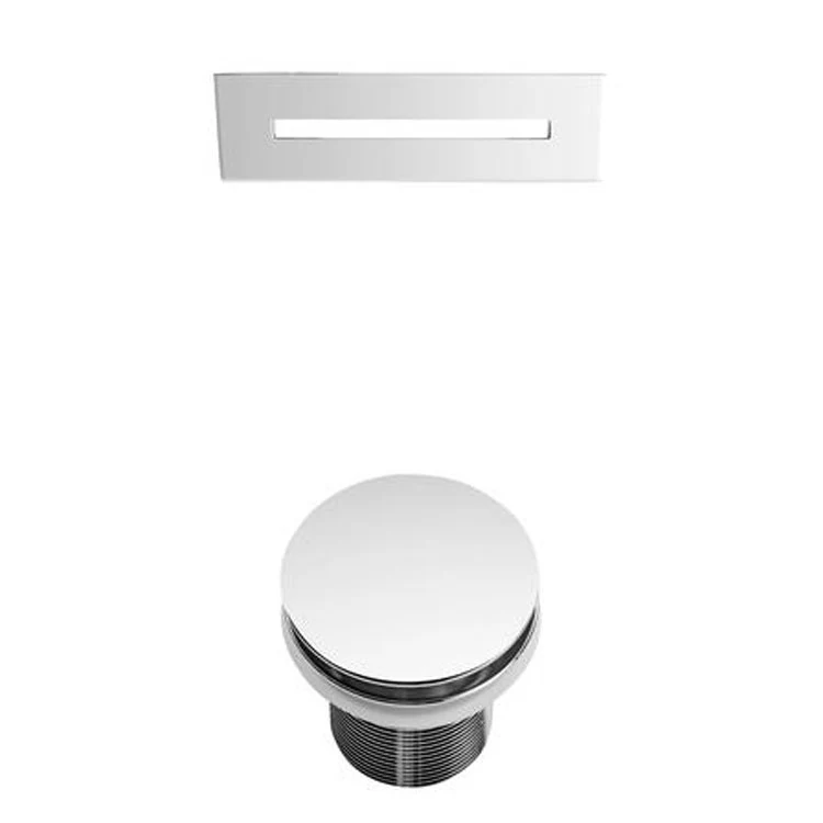 Freestanding Tub Radcliff 67 Inch Oval Acrylic White/Polished Chrome Drain and Overflow No Faucet Holes - Frankwebs