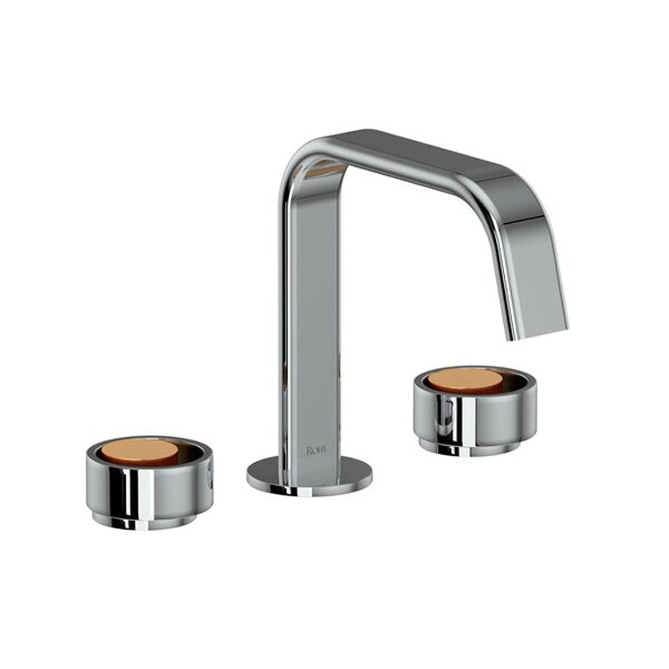 Lavatory Faucet Eclissi 2 Circular Satin Nickel/Satin Gold 1.2 Gallons per Minute 4-1/8 Inch - Frankwebs