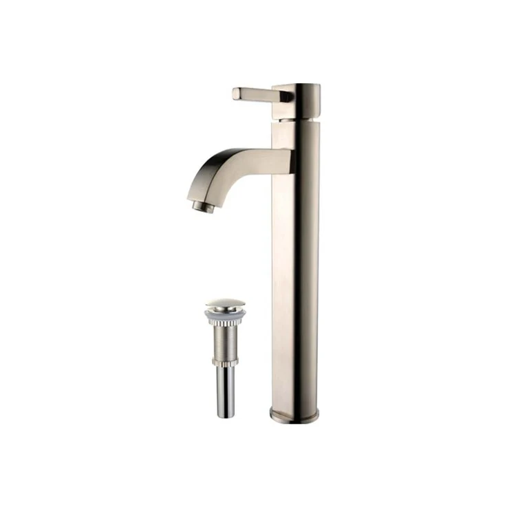 Ramus Single Handle Single Hole Vessel Bathroom Faucet with Pop-Up Drain - Frankwebs