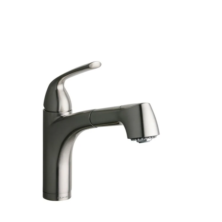Bar Faucet Gourmet Deck Mount 1 Lever ADA Brushed Nickel Spout Type Pull-Out Spray - Frankwebs