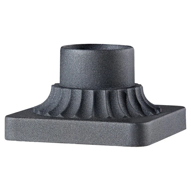 Outdoor Fluted Pier Mount with Square Base - Frankwebs