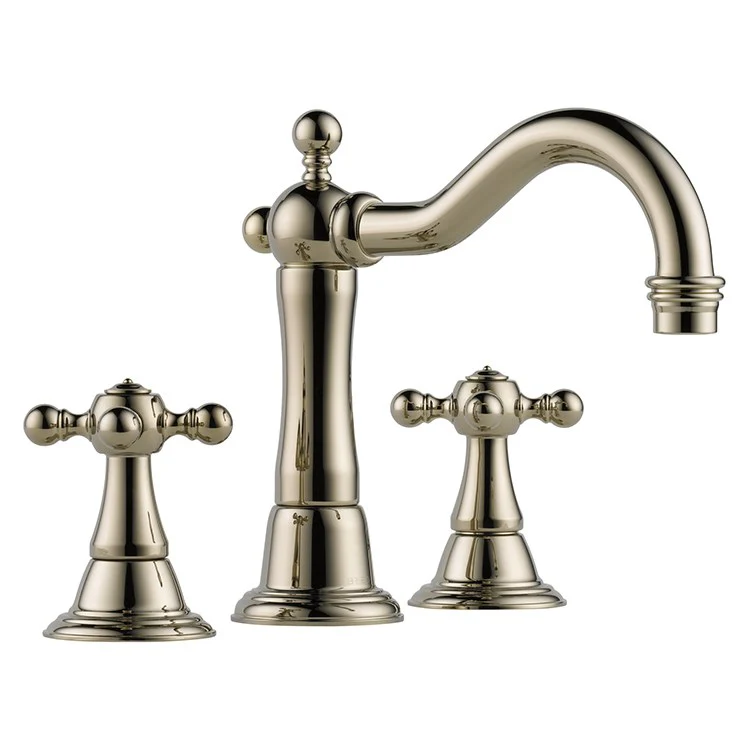 Tresa Two Handle Widespread Bathroom Faucet with Cross Handles/Drain - Frankwebs