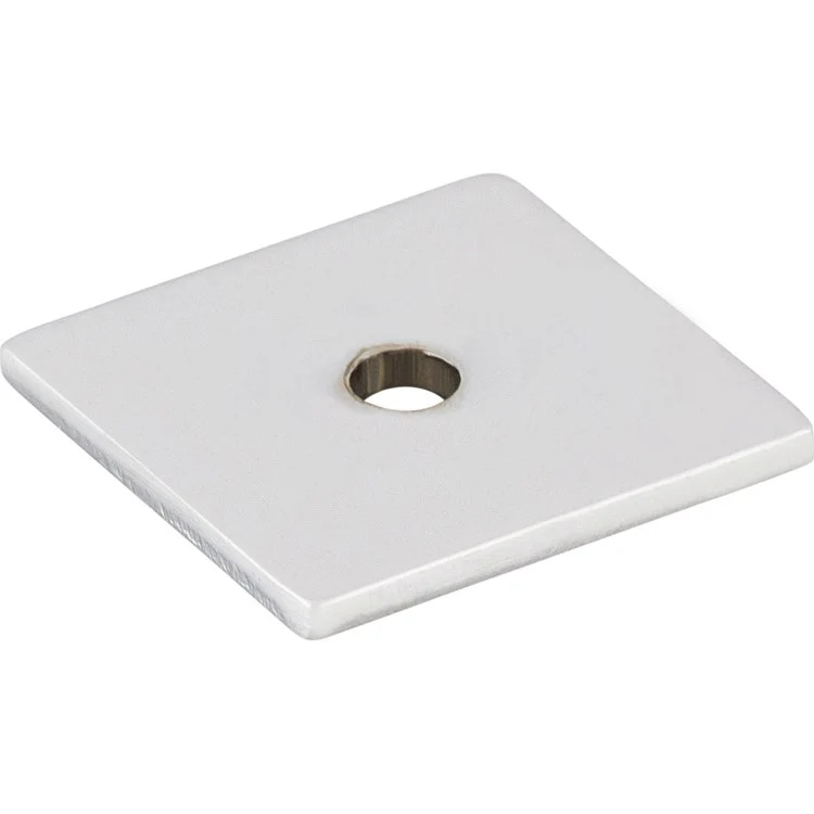 Knob Backplate Sanctuary Square Polished Chrome 1 Inch 1 Hole Zinc Alloy - Frankwebs
