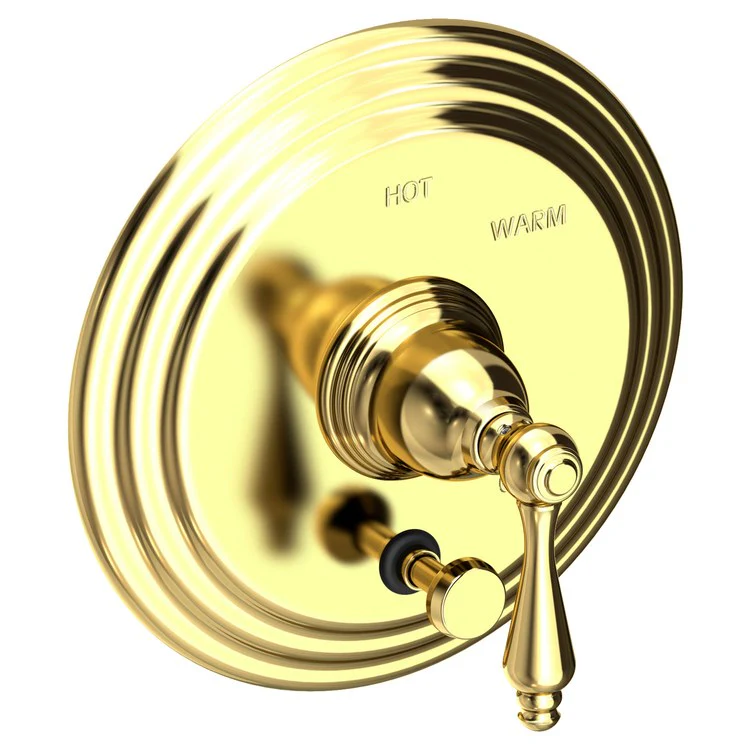 Seaport Pressure Balance Tub/Shower Valve Trim Only with Lever Handle - French Gold PVD - Frankwebs